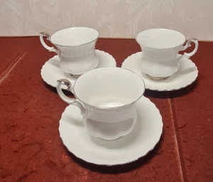 Royal Albert Chantilly Coffee Cup and Saucer x 3 - Picture 1 of 8