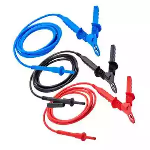 AEMC 2151.30 Safety Test Leads/Hippo Clips, Color-Coded, 5 kV, 10 ft. - Picture 1 of 1