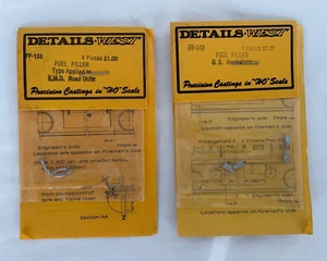 Lote de 2 piezas detalladas a escala West HO: rellenos de combustible FF-149 y FF-166 de lote antiguo - Imagen 1 de 9