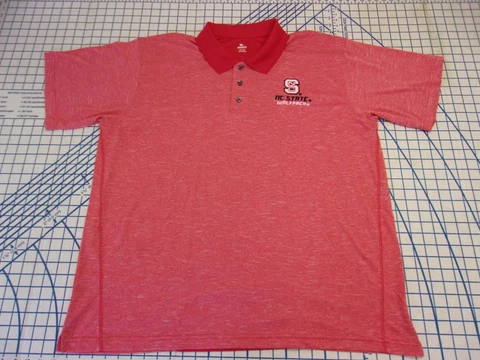 NC State Wolfpack Red NEW NWOT Polo KA Knights Apparel Men 2XL golf XXL 50-52 SS Cover