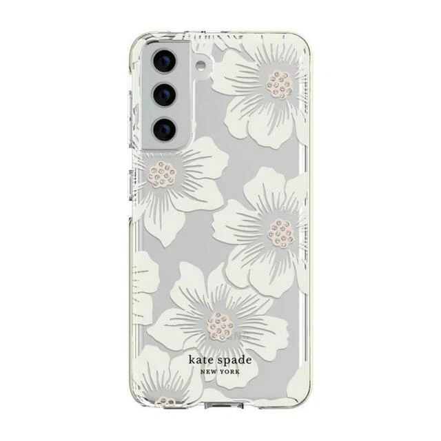 Incipio kate spade new york Defensive Case for Samsung Galaxy S21 5G - Hollyhock Floral Clear
