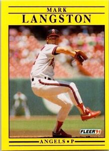 Mark Langston Angels 318 Fleer 1991 Baseball Card