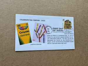 US Celebrate Century FDC#3182 (1900-05) Crayola Crayons =5C=8 Sticks in 1902 - Picture 1 of 1