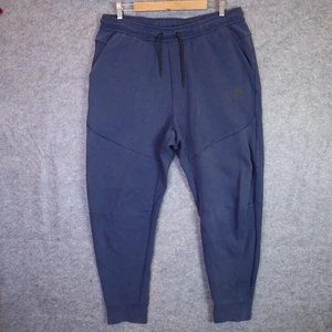 Nike Men’s Tech Fleece Joggers Navy Blue Sweatpants Size XL Tapered CU4495-410 - Picture 1 of 12