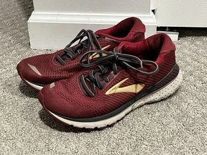 Brooks Adrenaline GTS 20 Women's Maroon/Gold/Gray Sneaker Shoe Size 7.5 - Picture 1 of 8
