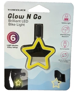 IJoy WHEELIES Glow N Go Brilliant LED Bike Light Star 6 Modes Water Resistant - Picture 1 of 2