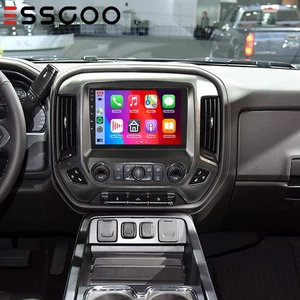 Radio estéreo de auto de 10" Apple CarPlay para Chevrolet Silverado GMC Sierra 2014-2018 - Imagen 1 de 15