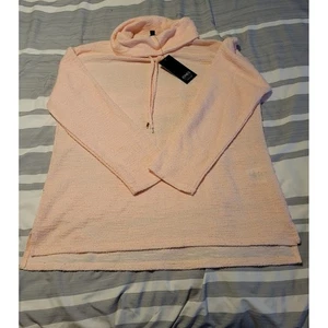 Jones New York Cowl Neck Sweater – Light Pink – 100% Cotton – Size M – NWT - Picture 1 of 5