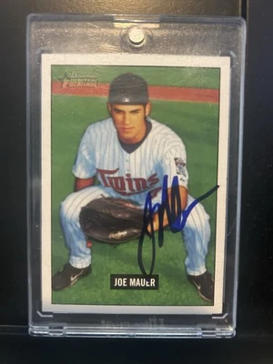 Bowman Heritage 2005 - Joe Mauer #185 autógrafo en persona Foto 1 de 2