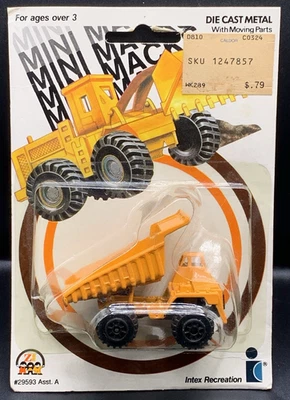 Camión de volteo Intex Zee Toys Mini Mack 1989 de metal fundido a presión - ¡Dueño original! Foto 1 de 4