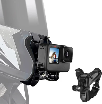 Supporto per Casco Moto Mento per Gopro Hero 13 12 11 10 9 8 7 6 Insta 360 Ace P - Immagine 1 di 4