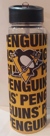 Pittsburgh Penguins 25oz Flip Top Water Bottle - NHL Cover