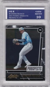 WANDER FRANCO GEM MINT 10 $$ ROOKIE CARD Absolute Prospect Rays Baseball RARE RC - Picture 1 of 1