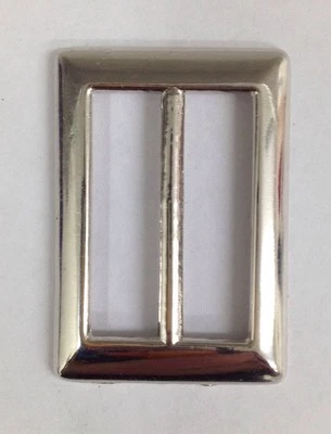 Hebilla de metal plateado brillante de 1 pulgada (10 piezas) - Imagen 1 de 3