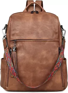 MOCHILA FADEON Cartera Mujeres Diseñador Damas Cuero Vegano Bolso de Hombro VIAJE - Imagen 1 de 11