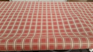 Mill Creek Neville Carnation red/pink/white plaid fabric 56" width 19yds BTY - Picture 1 of 11