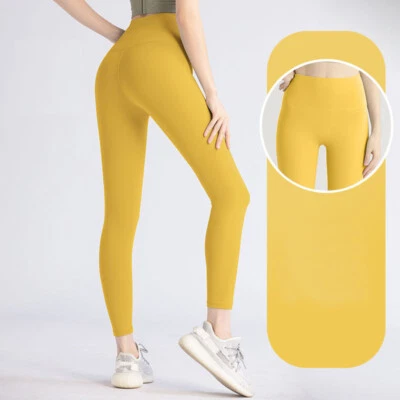 Leggings Naked Feeling Cintura Alta Push Up Deporte Mujeres Fitness Correr Yoga Pantalones Foto 1 de 4