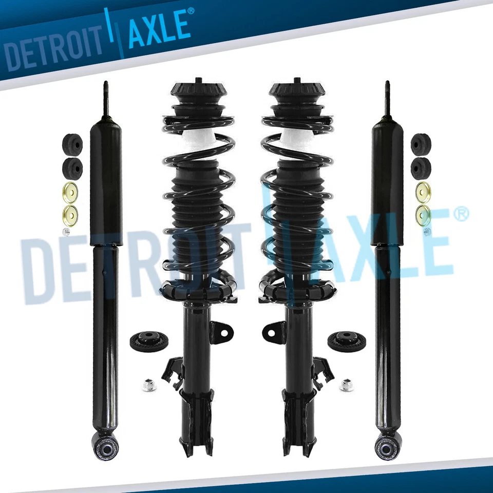 Kit de amortiguadores traseros de montaje de resorte helicoidal de puntales delanteros para Nissan Versa Note Foto 1 de 4