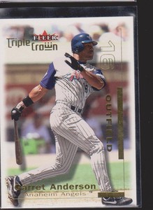 Garret Anderson Cards Inserts Vintage Premium Collection LOOK