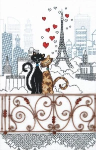 Diy Needlepoint Cross, Half-Cross, Wire "In Love". Embroidery Kit Unprinted - Picture 1 of 1