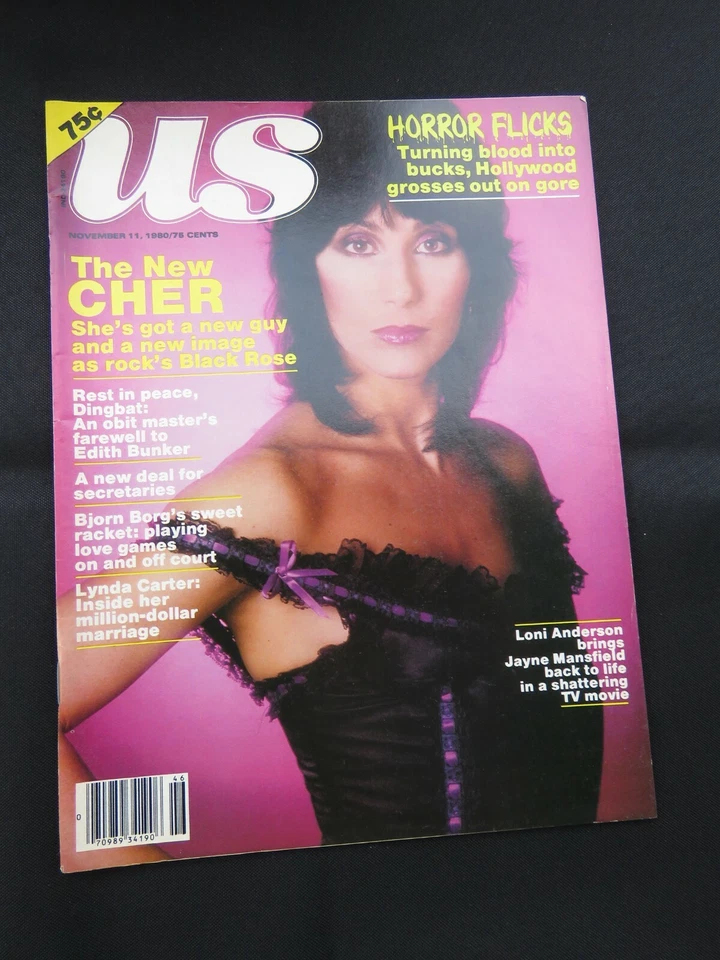 US Magazine 1980 November 11 - Cher Cover, Linda Carter - Wonder Woman - Image 1 of 1