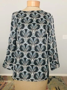The Limited Feder Blautöne Top Shirt Gr. XS Tall - Bild 1 von 9