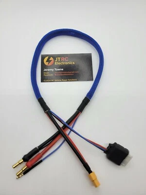 2s 24” XT60 RC Blue Balance Charge 4mm/5mm Banana Hi-Amp Venom 406 Protek  Foto 1 de 3