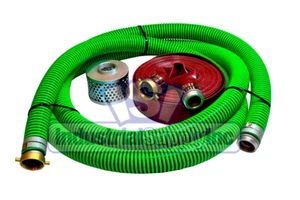EPDM Gummi Saugschlauch | 1-1/2" x 20 FT | Pin Lug Kit | 50 FT Rot Abfluss - Bild 1 von 4