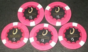 $5. Horseshoe Casino Chip Cleveland, Ohio - 2012 - 5 Chips💥💥💥💥💥💥💥💥💥💥💥 - Picture 1 of 1