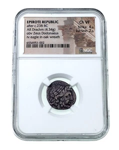 Epirote Republic after c.238 BC AR Drachm 4.34g, Choice VF Str: 4/5 Sur: 2/5 - Picture 1 of 4