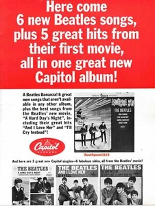 1964 The Beatles "And I Love Her" Song Release Industry Promo Reprint Ad - Picture 1 of 1