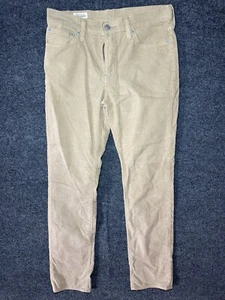 Levi's 511 Pantalone Uomo Velluto a Coste Marrone Slim Fit 30x30 Elasticizzato Vita Media Casual - Foto 1 di 3