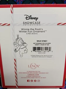 Lenox Winnie the Pooh's Winter Fun Ornament - Picture 1 of 6