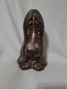 Vintage Crying Basset Hound Ceramic Figure 1974 - Picture 1 of 5