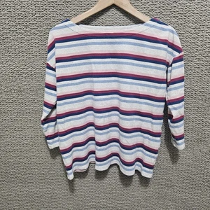 J JILL Damen Pullover Mehrfarbig Gestreift Rundhals Langarm Größe S - Bild 1 von 6