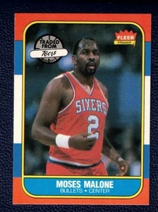 1986-87 Fleer #69 ~ Moses Malone ~ 76ers ~ NM - Bild 1 von 2