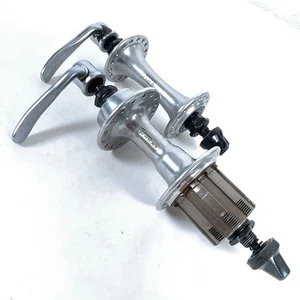 Shimano RX 100 Hub Set FH-A550/HB-A550 7s Hyperglide/Uniglide 126 OLD REBUILT - Picture 1 of 12