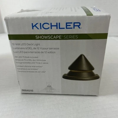 Kichler 180-Lumen 2Watt Olde Bronze Hardwired LED Outdoor Step & Stair light NEW - Image 1 of 2