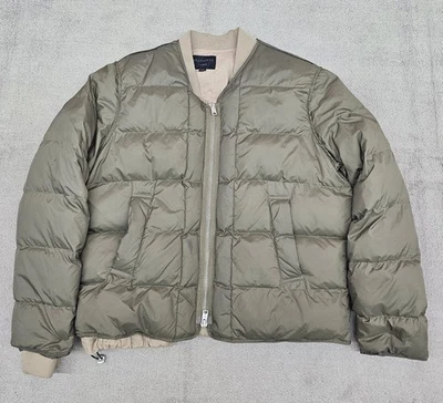 Allsaints Noor Layered Puffer 2 In 1 Jacket Men XL Army Green sand  - Image 1 of 4