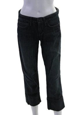 Pantalones de mezclilla Joes para mujer de algodón con botones cremallera pierna corta azul talla 27 EUR Foto 1 de 4