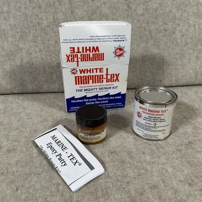 KIT DE REPARACIÓN EPOXI MARINE-TEX 14 OZ BLANCO NOS OEM BS Foto 1 de 4
