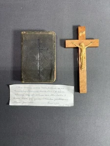 19th Century Crucifix And Book Of Prayer - Picture 1 of 8