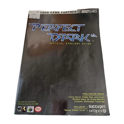 Perfect Dark N64 Official Strategy Guide Brady Games Special Edition Cover 2000 - Image 1 of 4