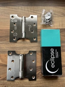 Eclipse Parliament Hinge Grade 13 102x51x102mm SSS 14989 Satin Stainless Steel - Picture 1 of 2