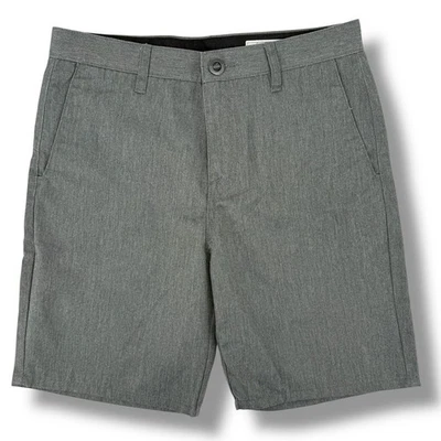 Volcom Frickin Charcoal Gray Chino Shorts Boys Size 20 XLarge 30 7"  - Image 1 of 4