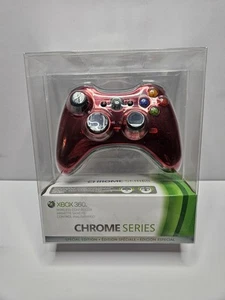 Nuovo controller wireless Microsoft Chrome Series rosso OEM Microsoft Xbox 360 2012 - Foto 1 di 6