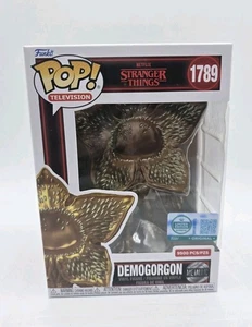 Funko Pop Exclusive LE 9500 Stranger Things Gold Demogorgon IN HAND - Picture 1 of 20