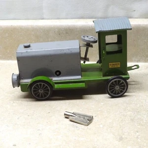 Vintage R. Gnadler Austria Wind Up Tractor Early Piece Clockwork Motor, Steel 9" - Picture 1 of 20