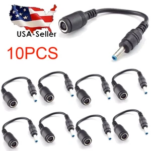 10PCS For HP Blue Tips DC Power Charger Converter Adapter Cable 7.4mm To 4.5mm - Picture 1 of 9