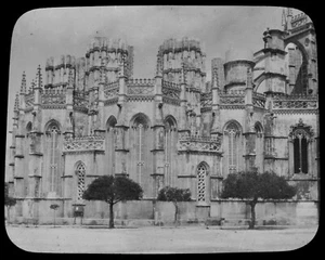 Magic Lantern Slide BATALHA SOUTH SIDE OF CHURCH C1910 PHOTO PORTUGAL - Picture 1 of 3